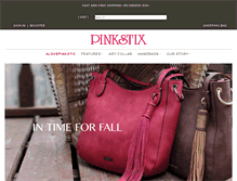 Tablet Screenshot of pinkstix.com